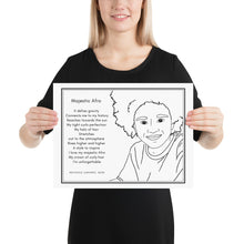 Load image into Gallery viewer, Majestic Afro Poem Poster